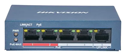 Hikvision DS-3E0105P-E/M(B) 4 Port PoE Switch
