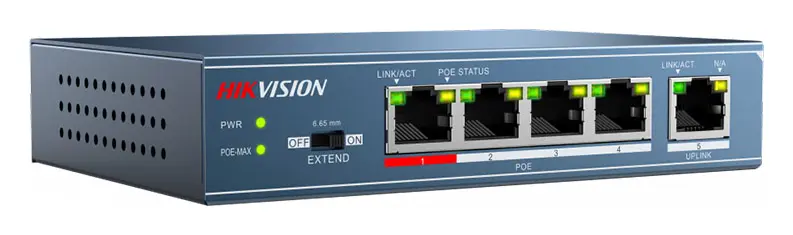 Hikvision DS-3E0105P 4 Port E PoE Switch
