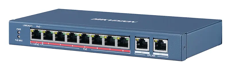 Hikvision DS-3E0310HP-E 8 Port Yönetilebilir PoE Switch