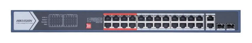Hikvision DS-3E0326P-E(D) 24 Port PoE Switch — görsel 2