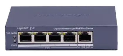 Hikvision DS-3E0505P-E(B) 4 Port Gigabit PoE Switch