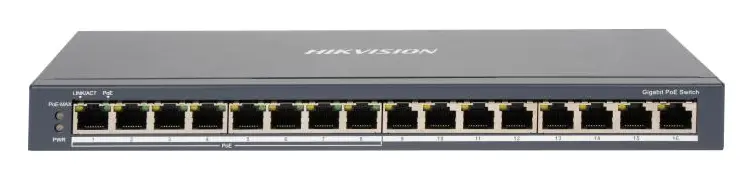 Hikvision DS-3E0516P-O 16 Port Gigabit PoE Switch