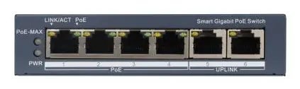 Hikvision DS-3E1506P-EI(C) 4 Port Gigabit PoE Switch — görsel 2