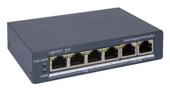 Hikvision DS-3E1506P-EI(C) 4 Port Gigabit PoE Switch — görsel 3