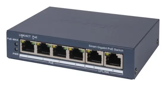 Hikvision DS-3E1506P-EI(C) 4 Port Gigabit PoE Switch — görsel 5