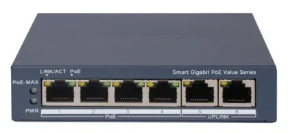 Hikvision DS-3E1506P-EI/M 4 Port Gigabit Smart PoE Switch