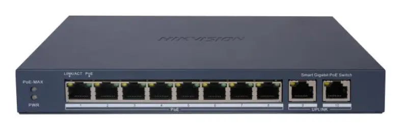 Hikvision DS-3E1510P-EI 8 Port Gigabit Smart PoE Switch