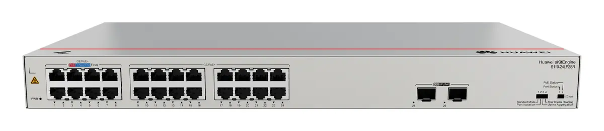 Huawei S110-24LP2SR 24 Port Gigabit 2xSFP PoE+ PoE Switch