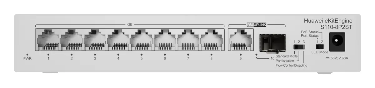 Huawei S110-8P2ST 9 Port Gigabit 1xSFP PoE+ PoE Switch