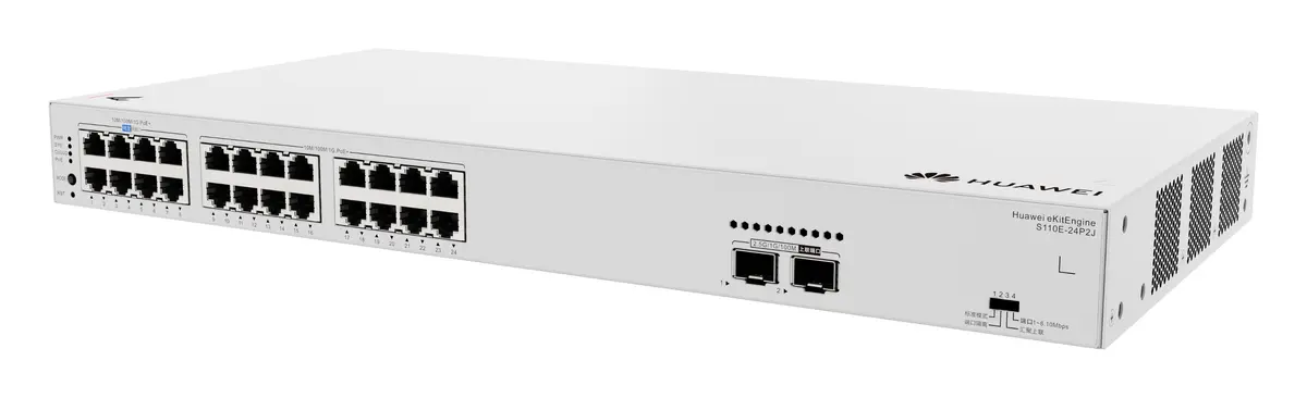 Huawei S110E-24P2J 24 Port Gigabit PoE+ PoE Switch — görsel 3