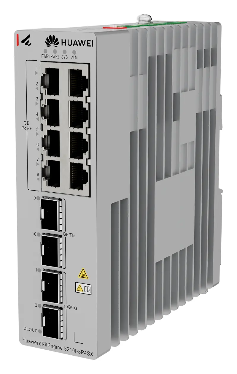 Huawei S210I-8P4SX 8 Port Gigabit 2xSFP PoE+ PoE Switch — görsel 3