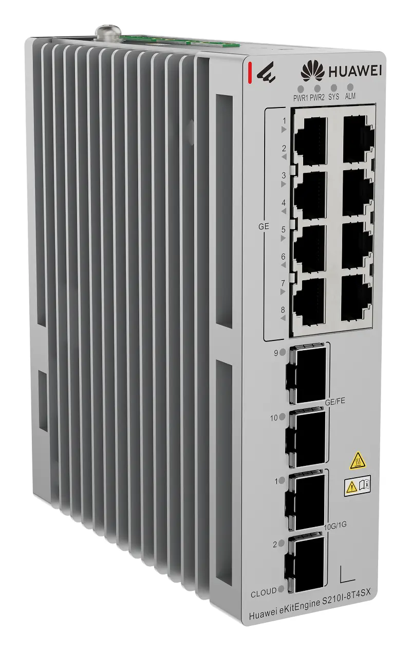 Huawei S210I-8T4SX 8 Port Gigabit 2xSFP Endüstriyel Switch — görsel 2
