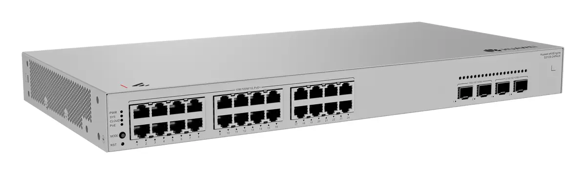 Huawei S310S-24P4JX 24 Port Gigabit 2x10G SFP+ PoE+ PoE Switch — görsel 2