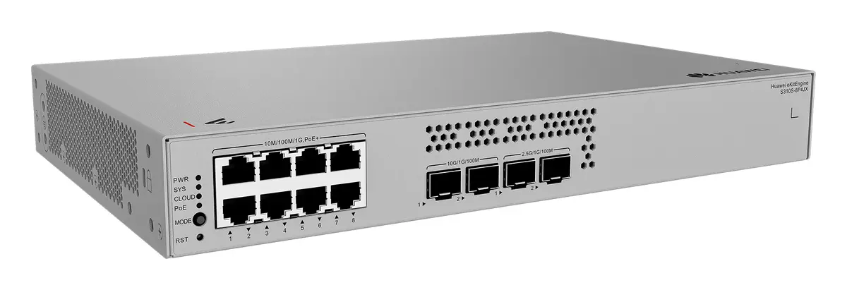 Huawei S310S-8P4JX 8 Port Gigabit 2x10G SFP+ PoE+ PoE Switch — görsel 2