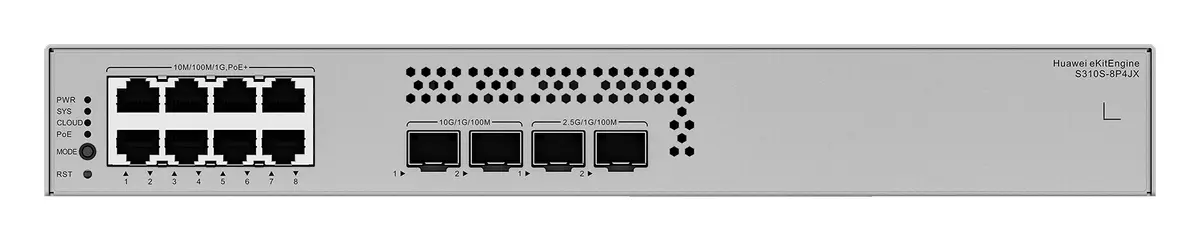 Huawei S310S-8P4JX 8 Port Gigabit 2x10G SFP+ PoE+ PoE Switch — görsel 3