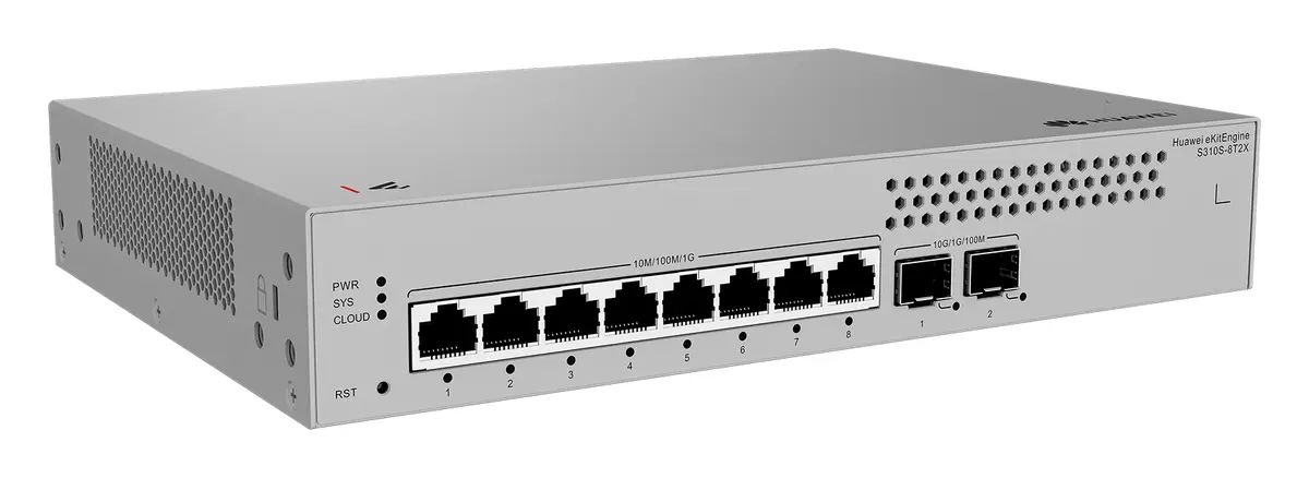 Huawei S310S-8T2X 8 Port Gigabit 2x10G SFP+ Yönetilebilir Switch — görsel 2