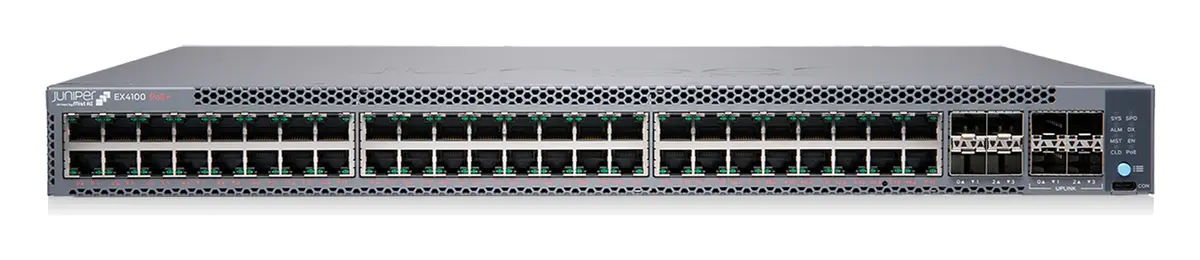 Juniper EX4100-48T-DC 48 Port 4x10G Uplink DC Yönetilebilir Switch