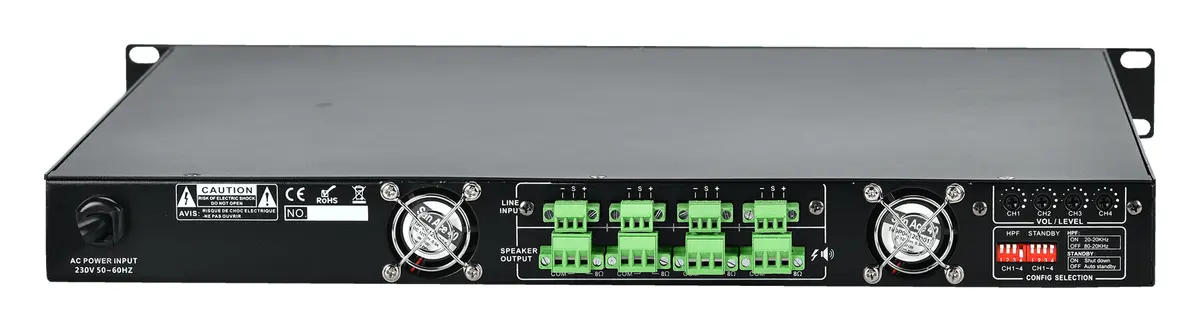 Mito DA 4000-2 4x300W 100V Power Amfi — görsel 4