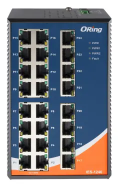 ORing IES-1240 24FE Unmnaged Endüstriyel Yönetilemez Switch — görsel 2