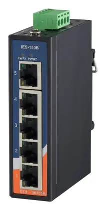 ORing IES-150B 5FE Ethernet Switch, Mini Endüstriyel Yönetilemez Switch