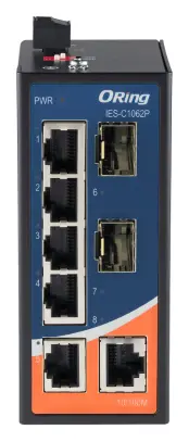 ORing IES-C1062P-L 6FE + 2 SFP Cost-effective Endüstriyel Yönetilemez Switch — görsel 2