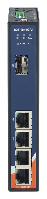 ORing IGS-1041GPA 4GE + 1G SFP Endüstriyel Yönetilemez Switch — görsel 2
