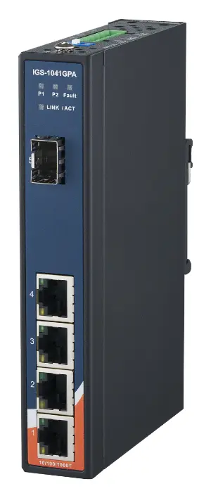 ORing IGS-1041GPA 4GE + 1G SFP Endüstriyel Yönetilemez Switch — görsel 3