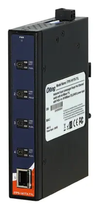 ORing ITPS-141TX-T1L 5 Port Single Pair Ethernet Switch ve 4x 10Base-T1L + 1FE Endüstriyel Yönetilemez Switch
