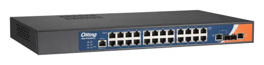 ORing RES-P9242GCL-LV IEC 61850-3 Cyber-hardened Yönetilebilir L2 Ethernet Switch ve 24FE ve 2G Combo, Dual 24/48VDC IEC 61850-3 Trafo Merkezi Switch — görsel 3