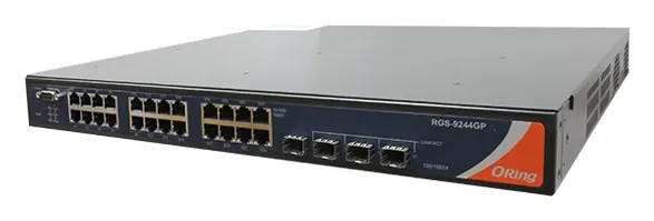 ORing RGS-9244GP 24GE + 4G SFP Ethernet Switch, AC input Endüstriyel Yönetilebilir Switch