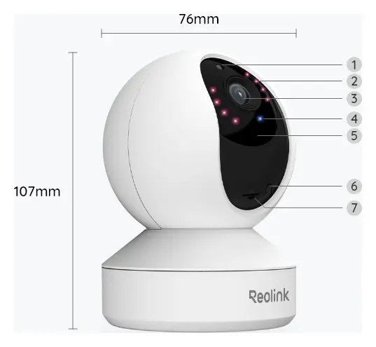 Reolink E1 4MP Wi-Fi PT Kamera — görsel 2