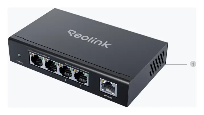 Reolink RLA-PS1E PoE Switch — görsel 2