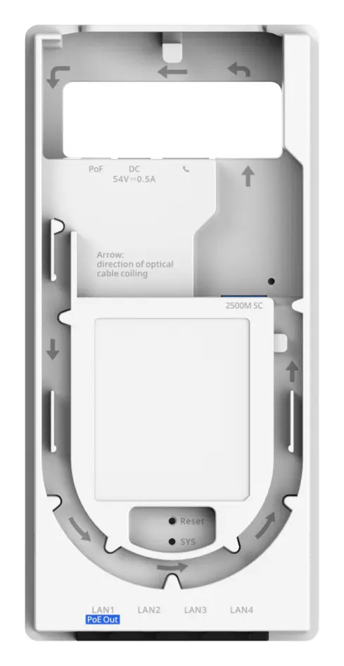 Reyee RG-APF1260(MG-P) Wi-Fi 6 AX3000 Çift Bant e-Lighten Fiber PoE Çıkışlı Duvar Tipi Access Point görsel 6