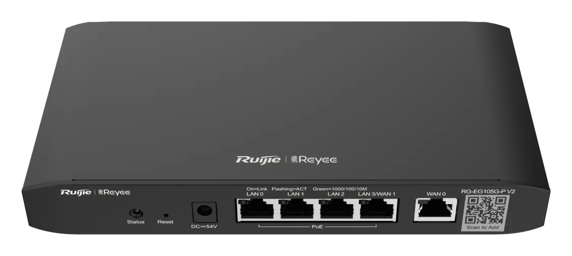 Reyee RG-EG105G-P V2 5 Port Gigabit PoE+ Bulut Yönetimli Router görsel 2