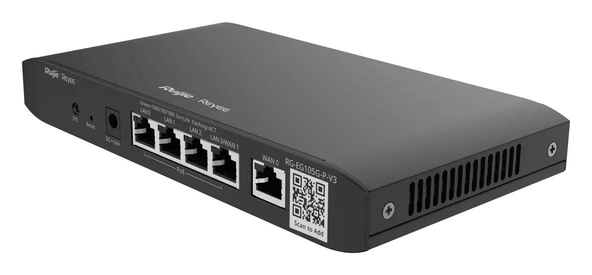 Reyee RG-EG105G-P-V3 5 Port Gigabit PoE+ Bulut Yönetimli Router görsel 3