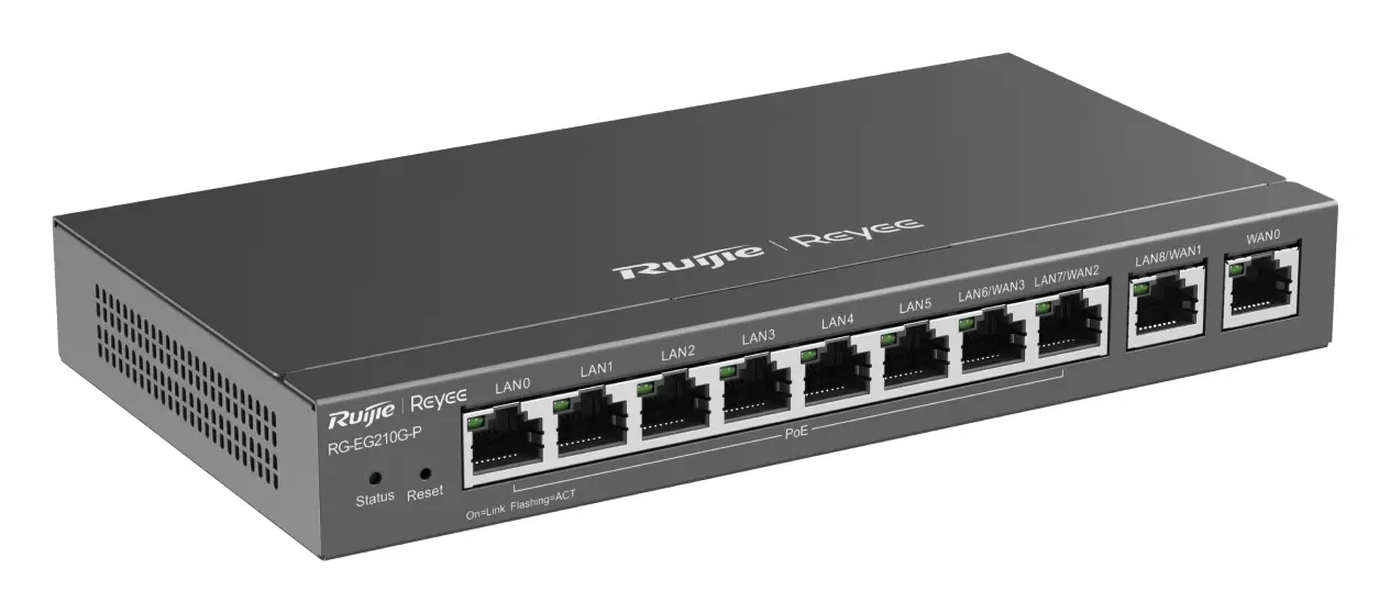 Reyee RG-EG210G-P 10 Port Gigabit PoE+ Bulut Yönetimli Router — görsel 2