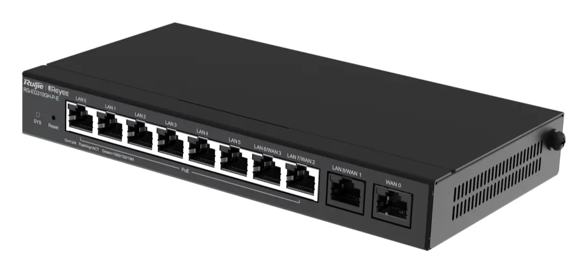 Reyee RG-EG310GH-P-E 10 Port PoE Bulut Yönetimli Router görsel 4
