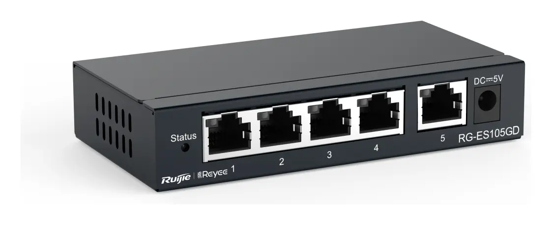 Reyee RG-ES105GD 5 Port Gigabit Yönetilemez Switch görsel 3