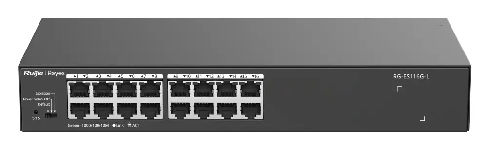 Reyee RG-ES116G-L 16 Port Gigabit Yönetilemez Switch görsel 2