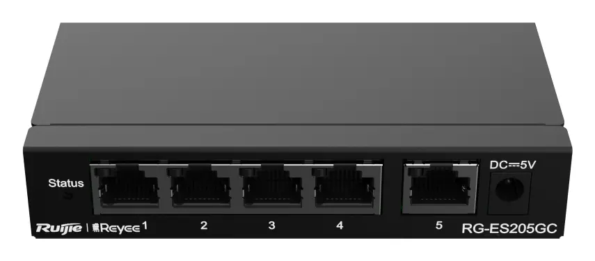 Reyee RG-ES205GC 5 Port Gigabit Akıllı Yönetilebilir Switch — görsel 6