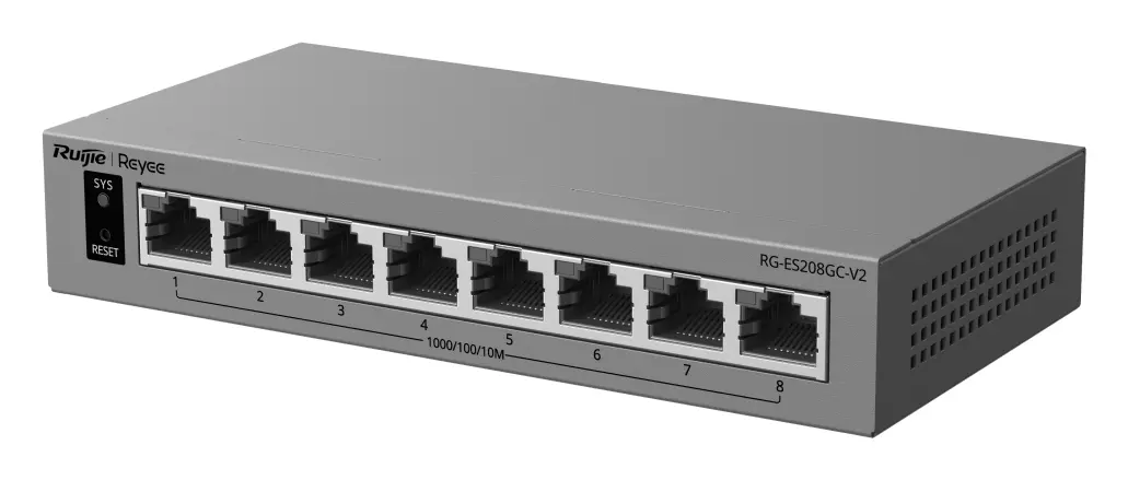 Reyee RG-ES208GC-V2 8 Port Gigabit Akıllı Yönetilebilir Switch görsel 4