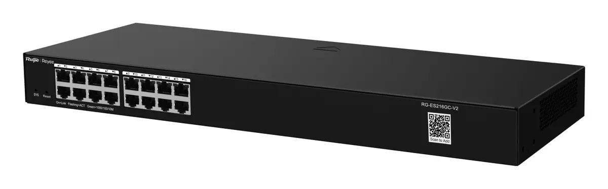 Reyee RG-ES216GC-V2 16 Port Gigabit Akıllı Yönetilebilir Switch görsel 2