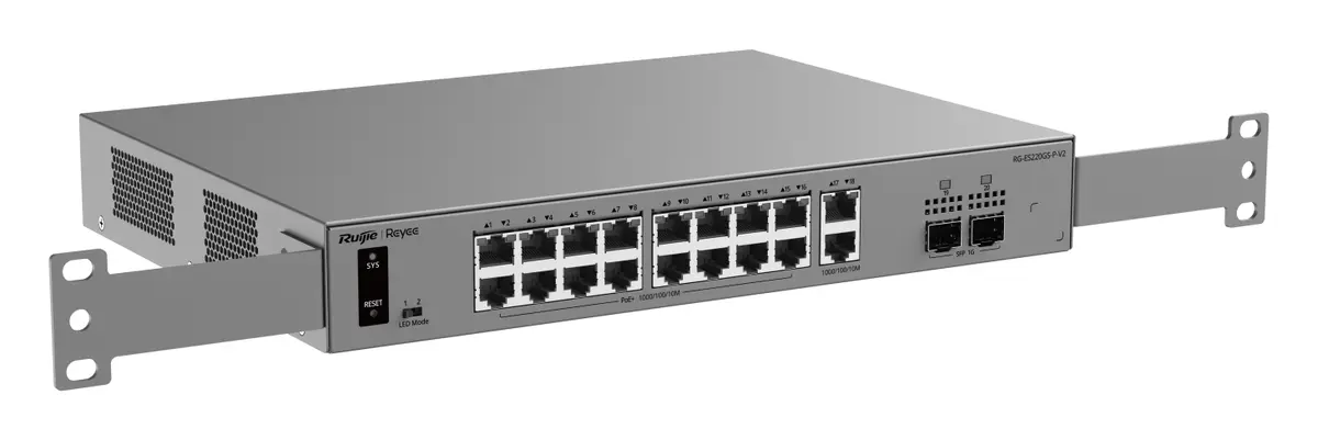 Reyee RG-ES220GS-P-V2 18 Port Gigabit PoE+ 2×SFP Akıllı Yönetilebilir Switch — görsel 5