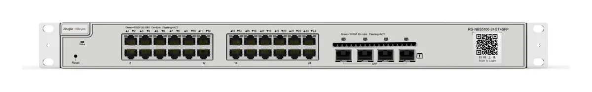 Reyee RG-NBS5100-24GT4SFP 24 Port Gigabit 4×SFP L3 Yönetilebilir Switch