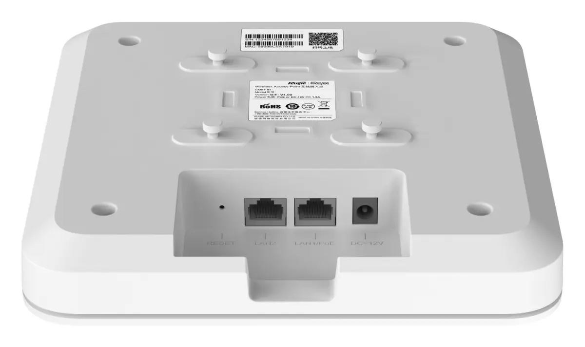 Reyee RG-RAP2260(E) Wi-Fi 6 AX3200 Çift Bant Tavan Tipi Access Point — görsel 4