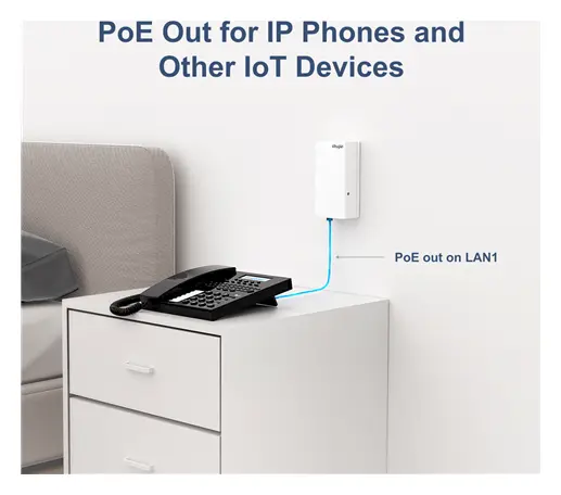 Ruijie RG-AP180P-L Wi-Fi 6 Çift Bant Duvar Tipi Access Point görsel 4