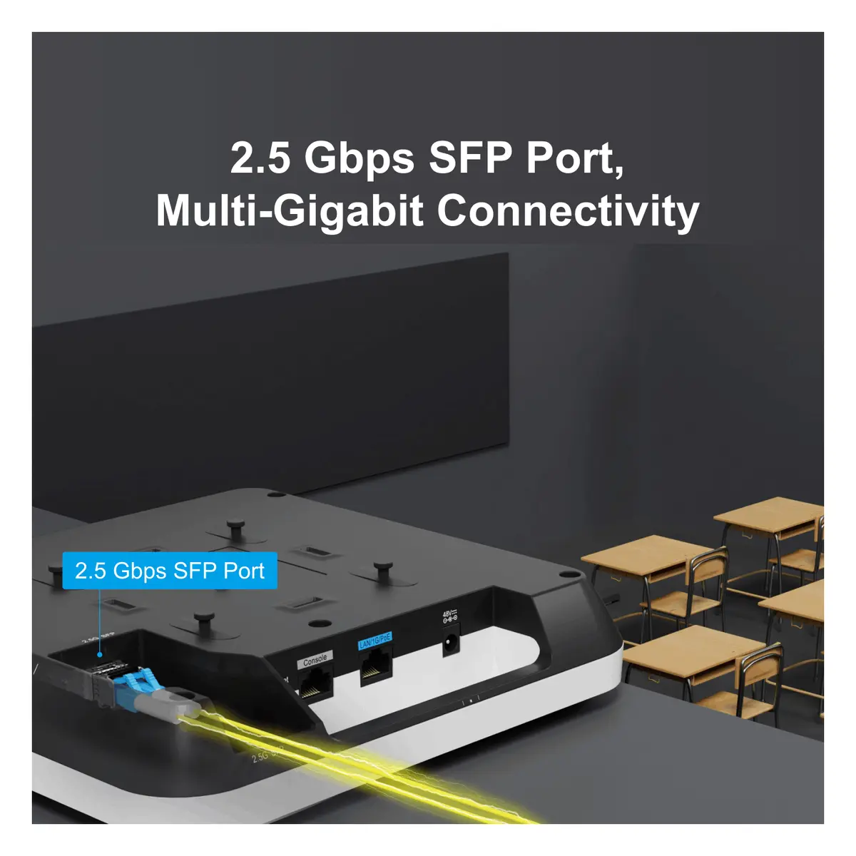Ruijie RG-AP820-L(V3) Wi-Fi 6 AX3000 Çift Bant Tavan Tipi Access Point görsel 2