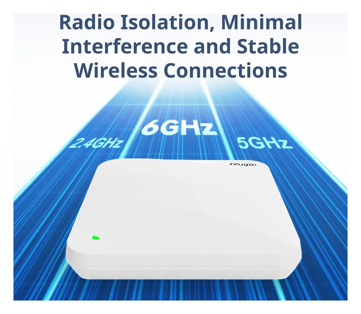 Ruijie RG-AP880-L Wi-Fi 6E Üç Bant Tavan Tipi Access Point görsel 3