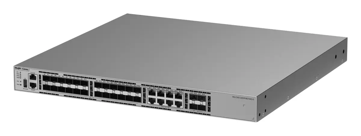 Ruijie RG-CS65-24SFP/8GT4XS-D 24 Port Gigabit SFP 4×10G SFP+ L3 Yönetilebilir Switch görsel 4