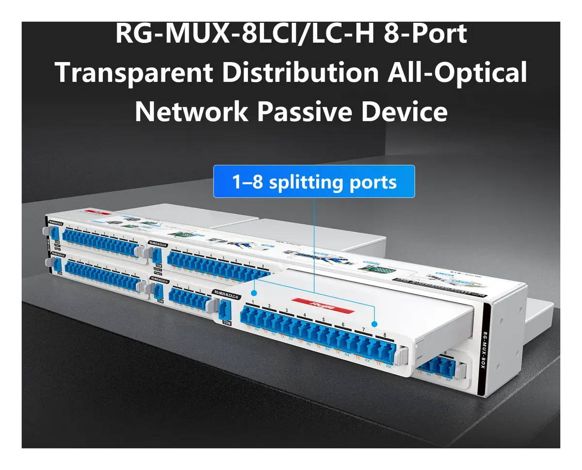 Ruijie RG-MUX-8LC/LC-H 8 Port Pasif Optik Dağıtım Modülü görsel 3